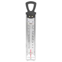 New Candy/Jelly/Deep Fry Thermometer, Stainless Steel, With Pot Clip Attachment And Quick Reference Temperature Guide