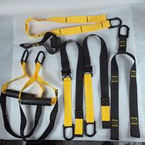 TRX8 Suspension Training Belt: Home Gym Resistance Band Equipment geltona