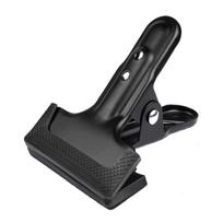 Heavy Duty Metal Clip Photography Backdrop Clamps Background Support Holder with Rubber Protective Pad for Photography 1 black