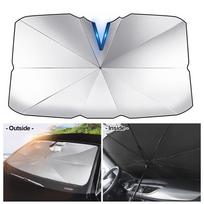 Car Windshield Sunshade Umbrella Summer Auto Anti-UV Sun Shade Window Curtain Sun Protection Visor for Car Interior 150x70cm Style B