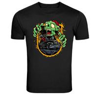 Zombie Driver Monster Truck Horror Graphic T-Shirt L