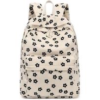 Bluboon Mokyklinė kuprinė paaugliams mergaitėms Bookbags Pradinė mokykla Vidurinė mokykla Velūrinės nešiojamojo kompiuterio krepšiai Moteriškos kelioninės dienos kuprinės beige