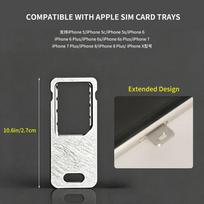 SIM Card Tray for iPhone 12, Dual-SIM/single-SIM Slot, Replacement SIM Card Reader Slot, Made of Aluminum Alloy