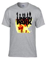 Linkin Park Logo Rock Music Gray TShirt 068Grey 2XL
