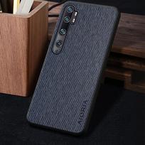 Phone Case: Case for Xiaomi Mi Note 10 Pro Lite Case, Vintage Washed Twill Texture Synthetic Leather Protective Back Cover Funda Mi Note 10