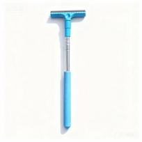 Extendable Design Telescopic Rearview Mirror Squeegee Manual Water Scraper  Vehicle Maintenance mėlyna
