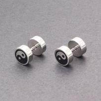Design Fashion Jewelry Barbell Men Screw Earrings Stud Earrings Korean Style Earrings Ear Studs auksas