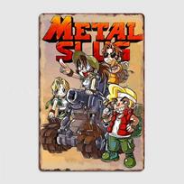 Metal Slug X Kolekcija Žaidimų Plakatai Metalo Plakatas Garažo Kambario Sienos Meno Dekoracijos Gyvenamasis Pritaikytas Skardinis Vintažinis Namų Dekoras 20x30cm（7.8x11.8inch）