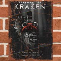 KRAKEN RUM (RELEASE) Metal Signs Vintage Bar Home Pub Garage Shed Retro Tin Sign 20x30cm（7.8x11.8inch）