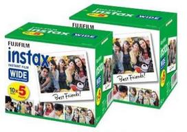 Instax Wide instant x 2 sheets film, 5-pack (100 total)
