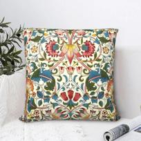 William Morris Lodden Throw Pillow Case Floral Flowers Cushion For Home Sofa Chair Decorative Hug Pillowcase Peach skin 18*18(CM)-1Pcs