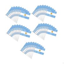 50 Pieces Handheld Flags Stick for Celebrations Parades Party Supplies Argentina