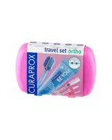 Curaprox ORTHO kelioninis rinkinys breketams, rožinis