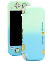 Nintendo Switch Lite Hard Case with Two Stick Pastel Floral Cute Mint x Blue Design for Kids Joy-Con Covers, Design, Joy-Con Caps,
