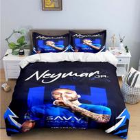 Fashion No. 10 Football Star N-Neymar Print Bedding Sets Bed Supplies Set Duvet Cover Bed Comforter Set Bedding Set Luxury Gift EU Twin 135x200cm