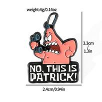 Creative Personality SpongeBob SquarePants Metal Badge Patrick Star Alloy Drip Brooch Pin
