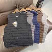 Lengva pūkinė liemenė - Dydis L, Slim-Fit, Šilta, Rudens/Žiemos liemenė, Unisex, Be rankovių. 3XL 170-190 jin juoda