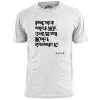Mens George Orwell Revolution Quote T shirt Dystopian Big Brother 1984 S