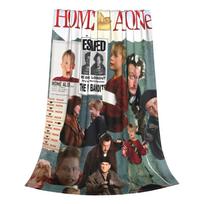 Home Alone Macaulay Culkin Collage Blanket Fleece Spring/Autumn Kevin Comedy Portable Super Warm Throw Blankets Plush Thin Quilt 100x150cm