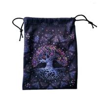 Tarot Card Storage Bag Board Game Cards Organizer Pouch Fashion Altar Drawstring Storage Bag for Dices Jewelry-Trinkets