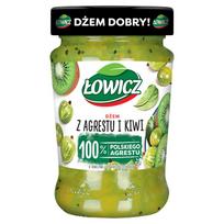 Łowicz Džemas Iš Agrastų Ir Kivio Su Sumažintu Cukraus Kiekio Kiekiais 280 G