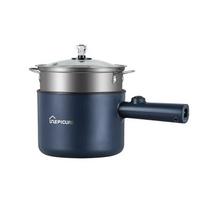 1.8L Multifunctional Portable Electric Hot Pot Non Stick Detachable Base for Home Dorm Kitchen Cooking Use EU mėlyna