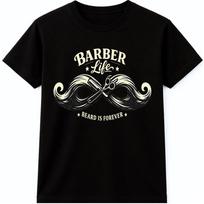 Barber Life T Shirt Beard Is Forever Moustache Scissors Vintage Graphic Tee XXXXL