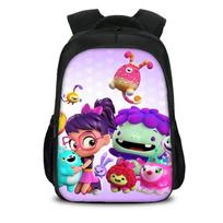 Abby Hatcher double-layer backpack with cartoon print, the best birthday gift for boys and girls going to school
