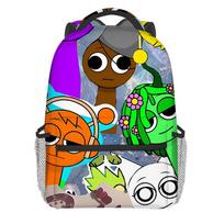Classic Kpop Youthful School Bags Unisex Cool Sprunki Travel Bags 3D Print Oxford Waterproof Notebook Shoulder Backpacks auksas