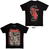 Slipknot T Shirt Band logo Gray Chapter Official Mens Black XL