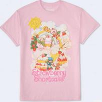 Strawberry Shortcake Desserts Pink TShirt New XL