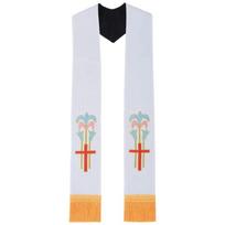 Bachelor of Religion Embroidery Graduation Ribbon Stole For Religious Studies Features Embroidered Decoration