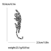 Luxurious Rhinestones Leopards Brooches for Women Unisex Animals Pins Banquet Party Backpack Gifts Jewelry Accessories