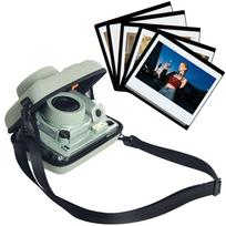 Protective Camera Compatible with Fujifilm Instax Wide and LOMO Includes Magnetic Photo EVA Hard PC and Shoulder Strap Case, 400, 210, 300, Cameras, žalia