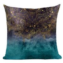 India Bohemia Style Mandala Cushion Cover Throw Pillow Case For Sofa Chair Home Decor Living Room Decoration Peach skin 18*18(CM)-1Pcs