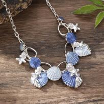 Starfish Clavicle Chain Women Pearl Choker Necklace Trendy Shell Pendant Necklace  Gifts