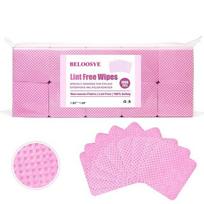 1000pcs Lint-Free Paper Cotton Wipes Eyelash Glue Remover Cleanin Cleaner Pads Lash Extension Bottle Prevent Clogging rožinė