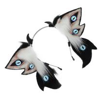 Cute Plush Animal Ear Headband For Cosplay And Parties Soft Black Ears Hair Accesories For Anime Lover And Women juoda