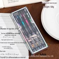 Cyberpunk Mechanical 0.5mm Quiet Click Black Ink Pen - Student Edition 0.5mm