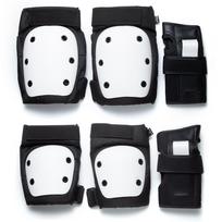 6 In 1 Knee Pads Elbow Pads With Wrist Guards Youth Adult Skateboard Skate Pads Protective Gear Set Suitable For Skateboarding Skating S gray