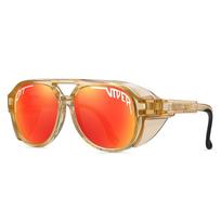 Suaugusiųjų UV400 Retro Pit Viper Akiniai nuo saulės Vyrams Moterims Beisbolas Softball Punk Akiniai nuo saulės Vyriški Moteriški Lauko Sportiniai Steampunk Akiniai