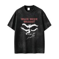 Washed Vintage Postal Dude Graphic T Shirt Men Women Horror Gothic Rock Tshirt Male Casual Cotton Oversized Tshirts Streetwear S
