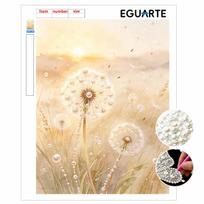 Dandelion pearl painting painting handmade creative projects. home wall decoration. 30x40