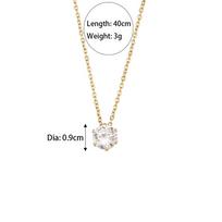 Drop Shipping Shining Crystal AAA Zircon Crown Shape Pendant Necklace 18K Gold Plated Stainless Steel Necklace Design Jewelry