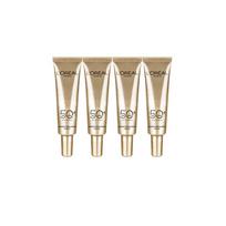 Loreal Paris Small Gold Tube Sunscreen Sample Pack, Refreshing Sunscreen and UV Protection, Medium Sample, Waterproof, Skin Care 7.5ml*4 auksas