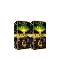 Loreal Paris Cream Winter Stone Zhencui Essence Oil Hair Color Cream-4.0 Black Feather Brown2 boxes juoda