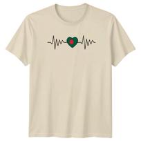Bangladesh Heartbeat T-Shirt Bangladesh Patriotism Gift For Him And Her XL