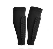 CHOOYOU Soccer Fitness Shin Guards Kids Youth Adult Calf Compression Sleeve Honeycomb Pads Support Shin Splint Baseball Boxing M