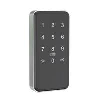 Zinc Alloy TTLOCK APP Temporary Code Gym Password Lock Pin Code Keypad Cabinet Lock Smart Locker Lock for Fitness Storage Locker (silver,Code Lock&Wood Door&Zinc Alloy) sidabras