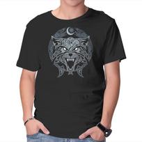 Unisex Crew Neck T-Shirt Wolves of Ragnarok Graphic Short Sleeve Casual Tee XXL